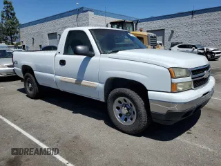 2006 Chevrolet Silverado 1500 Work Truck with VIN 3GCEK14Z16G198106, listed as a Copart auction lot 68331134 with 197,064 mi miles and Salvage Title. Bid and sale history available at carsss.com. Image 4.