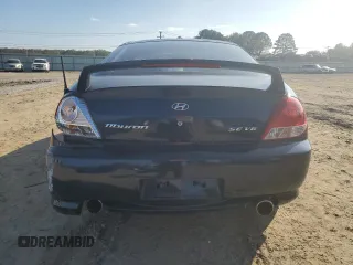 2005 Hyundai Tiburon GT z VIN KMHHN65F85U158764, wystawiony jako Copart lot #80060884 z przebiegiem 121 747 mil mil oraz Czysty tytuł • Clean title. Historia ofert i sprzedaży dostępna na DreamBid. Obrazek 6.