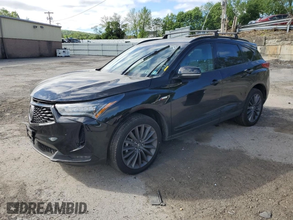 2023 Acura RDX Advance with VIN 5J8TC2H80PL019474, listed as a Copart auction lot 57216245 with 16,359 mi miles and Salvage title. Bid and sale history available at DreamBid. Image 1.
