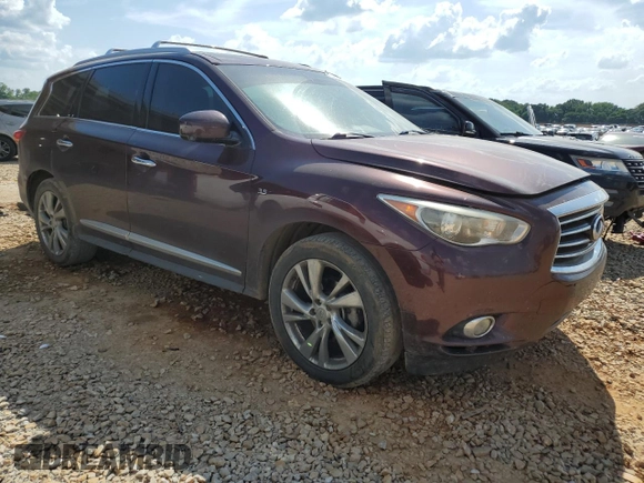 2014 Infiniti QX60 with VIN 5N1AL0MN5EC528670, listed as a Copart auction lot 54874095 with 178,916 mi miles and Salvage Title. Bid and sale history available at DreamBid. Image 4.