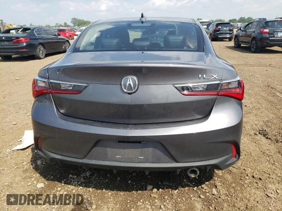 2022 Acura ILX with VIN 19UDE2F34NA001980, listed as a Copart auction lot 65450054 with 49,075 mi miles and Salvage Title. Bid and sale history available at DreamBid. Image 6.