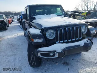 2023 Jeep Gladiator Overland with VIN 1C6HJTFG1PL553343, listed as a IAAI auction lot 41349518 with 19,556 mi miles. Bid and sale history available at carsss.com. Image 1.