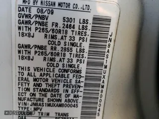 2010 Infiniti FX35 with VIN JN8AS1MUXAM800045, listed as a Copart auction lot 72498284 with 133,757 mi miles and Salvage Title. Bid and sale history available at carsss.com. Image 13.