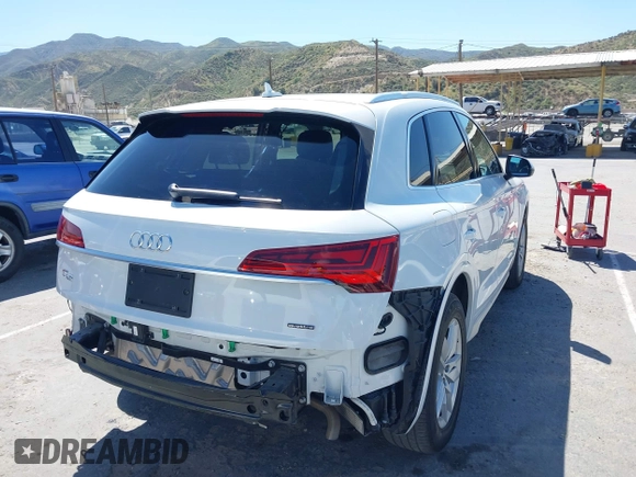 2022 Audi Q5 S line Premium with VIN WA1GAAFY0N2012590, listed as a IAAI auction lot 42004119 with 35,843 mi miles. Bid and sale history available at carsss.com. Image 4.