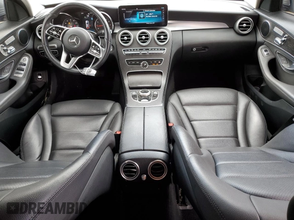 2020 Mercedes-Benz C 300 with VIN W1KWF8DB1LR571778, listed as a Copart auction lot 44039825 with 34,238 mi miles and Salvage Title. Bid and sale history available at DreamBid. Image 8.