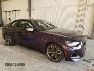 2024 BMW 2 Series M240i xDrive with VIN 3MW53CM07R8E66520, listed as a Copart auction lot 84655474 with 6,176 mi miles and Salvage Title. Bid and sale history available at carsss.com. Image 4.