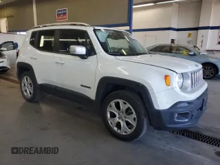 2017 Jeep Renegade Limited z VIN ZACCJBDB2HPG15382, wystawiony jako Copart lot #55858425 z przebiegiem 81 755 mil mil oraz Szkoda całkowita • Salvage title. Historia ofert i sprzedaży dostępna na DreamBid. Obrazek 4.