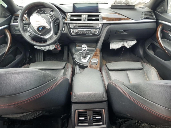 2017 BMW 4 Series 430i with VIN WBA4F7C55HG786295, listed as a Copart auction lot 53821775 with 0 mi miles and Clean Title. Bid and sale history available at carsss.com. Image 8.