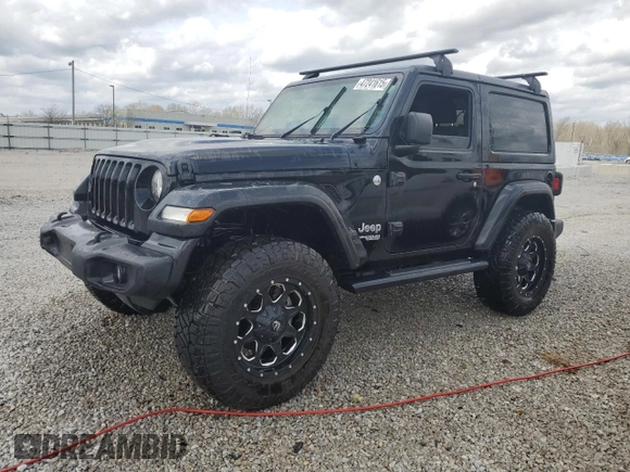 2021 Jeep Wrangler Sport with VIN 1C4GJXAN5MW677207, listed as a Copart auction lot 47241615 with Not Provided miles and Non Repairable. Bid and sale history available at DreamBid. Image 1.