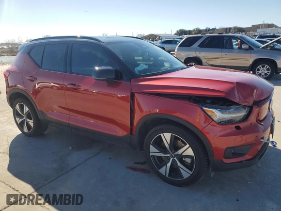 2022 Volvo XC40 Twin Plus z VIN YV4ED3URXN2691650, wystawiony jako Copart lot #43424765 z przebiegiem 47 573 mil mil oraz Szkoda całkowita • Salvage title. Historia ofert i sprzedaży dostępna na DreamBid. Obrazek 4.