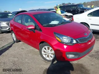 2014 Kia Rio EX with VIN KNADN4A35E6355797, listed as a IAAI auction lot 41639623 with 152,057 mi miles. Bid and sale history available at carsss.com. Image 1.