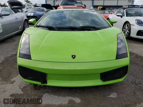 2005 Lamborghini Gallardo с VIN ZHWGU11S35LA02379, выставлен на аукционе Copart как лот 75365184 с пробегом 23 102 миль миль и На запчасти • Non repairable. История ставок и продаж доступна на DreamBid. Изображение 5.