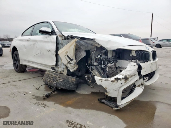 2015 BMW 4 Series 435i xDrive with VIN WBA3R5C56FK371424, listed as a Copart auction lot 45650215 with 67,928 mi miles and Salvage Title. Bid and sale history available at carsss.com. Image 4.