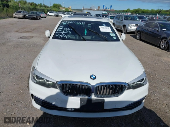2018 BMW 5 Series 540i xDrive with VIN WBAJE7C58JWD52604, listed as a IAAI auction lot 42264240 with 107,454 mi miles and . Bid and sale history available at DreamBid. Image 12.