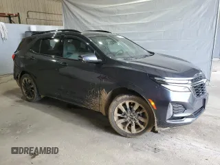 2023 Chevrolet Equinox RS with VIN 3GNAXWEG2PS109062, listed as a Copart auction lot 52000405 with 20,879 mi miles and Salvage title. Bid and sale history available at DreamBid. Image 4.