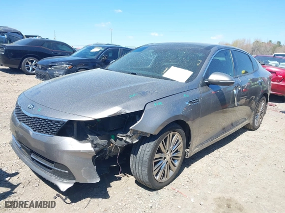 2018 Kia Optima SX with VIN 5XXGV4L26JG187281, listed as a IAAI auction lot 41887939 with 124,782 mi miles. Bid and sale history available at carsss.com. Image 20.