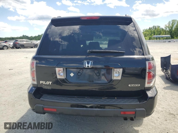 2008 Honda Pilot SE with VIN 5FNYF183X8B006696, listed as a Copart auction lot 58310955 with Not provided miles and Salvage title. Bid and sale history available at DreamBid. Image 6.