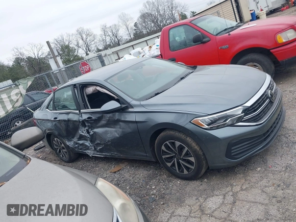 2023 Volkswagen Jetta S с VIN 3VW5M7BU6PM052577, выставлен на аукционе IAAI как лот 41379501 с пробегом 36 150 миль миль и . История ставок и продаж доступна на DreamBid. Изображение 13.