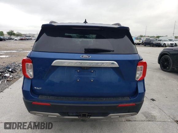 2022 Ford Explorer XLT with VIN 1FMSK7DH9NGA81828, listed as a Copart auction lot 51229085 with 66,468 mi miles and Salvage Title. Bid and sale history available at carsss.com. Image 6.