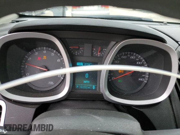 2015 Chevrolet Equinox LS with VIN 2GNALAEK2F6118117, listed as a Copart auction lot 53911425 with 167,222 mi miles and Non Repairable. Bid and sale history available at carsss.com. Image 9.