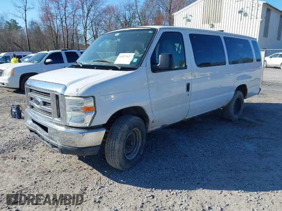 2011 Ford Econoline Passenger XL with VIN 1FBSS3BL3BDA90014, listed as a IAAI auction lot 42027627 with 283,242 mi miles and . Bid and sale history available at DreamBid. Image 2.