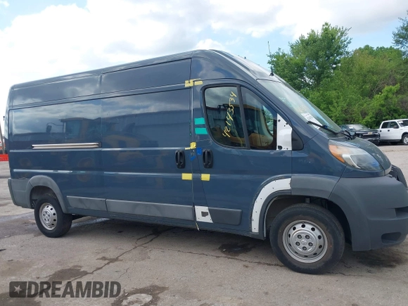 2018 Ram ProMaster Cargo with VIN 3C6TRVDG9JE159526, listed as a IAAI auction lot 42143534 with 54,123 mi miles and . Bid and sale history available at DreamBid. Image 14.