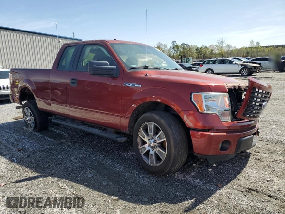 2014 Ford F-150 XL with VIN 1FTFX1EF8EKF03215, listed as a Copart auction lot 51165935 with 84,650 mi miles and Salvage Title. Bid and sale history available at carsss.com. Image 4.