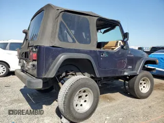 1998 Jeep Wrangler SE with VIN 1J4FY29P0WP784334, listed as a Copart auction lot 52384075 with 0 mi miles and Salvage Title. Bid and sale history available at carsss.com. Image 3.