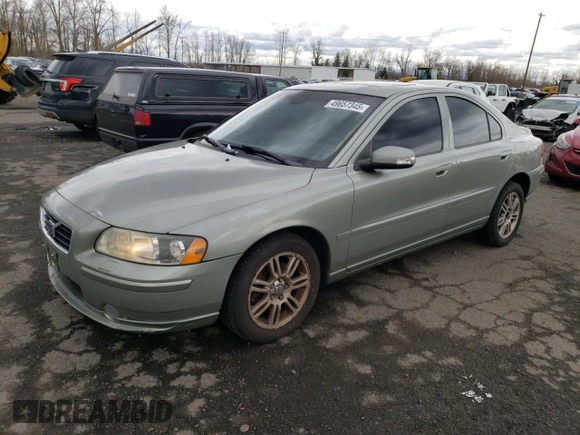 2007 Volvo S60 2.5L Turbo with VIN YV1RH592672630115, listed as a Copart auction lot 49657345 with 188,225 mi miles and Clean Title. Bid and sale history available at carsss.com. Image 1.