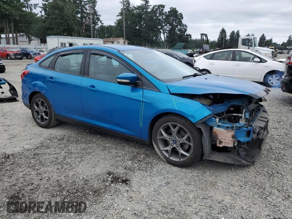 2013 Ford Focus SE with VIN 1FADP3F25DL295338, listed as a Copart auction lot 60225485 with 82,979 mi miles and Salvage title. Bid and sale history available at DreamBid. Image 4.