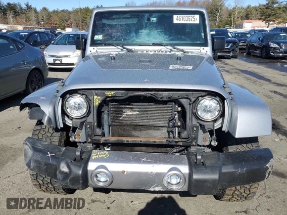 2017 Jeep Wrangler Unlimited Sahara with VIN 1C4BJWEG5HL625065, listed as a Copart auction lot 46103625 with 111,189 mi miles and Salvage Title. Bid and sale history available at carsss.com. Image 5.