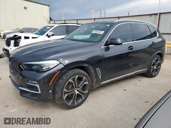 2021 BMW X5 xDrive40i with VIN 5UXCR6C0XM9D81103, listed as a Copart auction lot 54363525 with 95,870 mi miles and Salvage title. Bid and sale history available at DreamBid. Image 1.