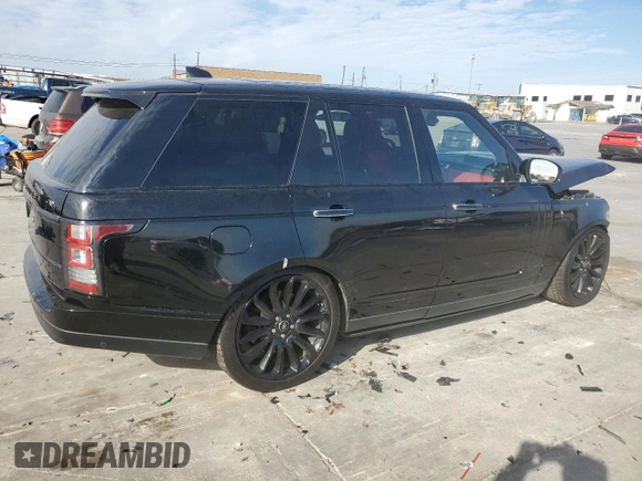 2017 Land Rover Range Rover Autobiography with VIN SALGV2FE6HA358605, listed as a Copart auction lot 42594215 with 66,002 mi miles and Salvage title. Bid and sale history available at DreamBid. Image 3.