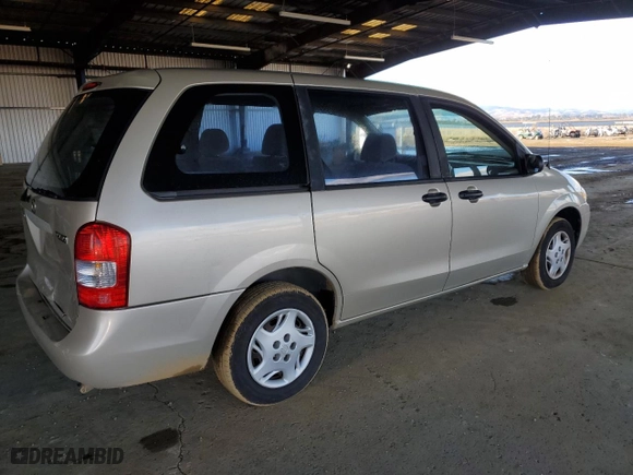 2000 Mazda MPV DX with VIN JM3LW28G8Y0142883, listed as a Copart auction lot 82633154 with 161,196 mi miles and Salvage Title. Bid and sale history available at carsss.com. Image 3.