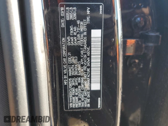 2018 Volvo XC90 Momentum with VIN YV4102CK3J1382515, listed as a Copart auction lot 75894444 with 99,932 mi miles and Non Repairable. Bid and sale history available at carsss.com. Image 13.