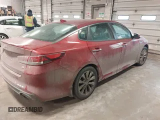 2018 Kia Optima LX with VIN 5XXGT4L34JG225444, listed as a IAAI auction lot 41375282 with 39,265 mi miles. Bid and sale history available at carsss.com. Image 4.