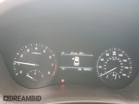 2018 Genesis G80 3.8L with VIN KMHGN4JE0JU240981, listed as a Copart auction lot 72947044 with 43,870 mi miles and Salvage Title. Bid and sale history available at carsss.com. Image 9.