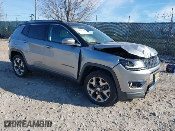2018 Jeep Compass Limited with VIN 3C4NJDCB8JT246385, listed as a IAAI auction lot 40858204 with Not provided miles and . Bid and sale history available at DreamBid. Image 1.