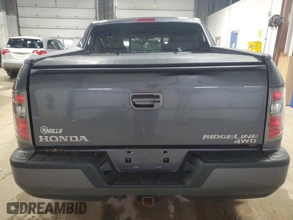 2013 Honda Ridgeline RTL with VIN 5FPYK1F57DB009718, listed as a Copart auction lot 55763435 with Not provided miles and Salvage title. Bid and sale history available at DreamBid. Image 6.
