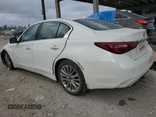 2023 Infiniti Q50 Luxe with VIN JN1EV7BP7PM512581, listed as a Copart auction lot 47835075 with 22,864 mi miles and Salvage Title. Bid and sale history available at DreamBid. Image 2.