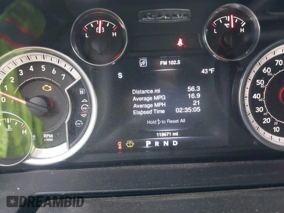 2016 Ram 1500 Sport z VIN 1C6RR7MTXGS211299, wystawiony jako IAAI lot #42006622 z przebiegiem 118 671 mil mil oraz . Historia ofert i sprzedaży dostępna na DreamBid. Obrazek 7.
