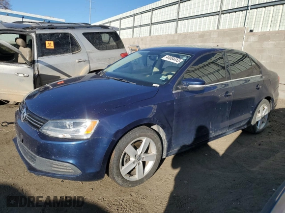 2014 Volkswagen Jetta TDI with VIN 3VWLL7AJ6EM261297, listed as a Copart auction lot 44864455 with 161,206 mi miles and Clean title. Bid and sale history available at DreamBid. Image 1.
