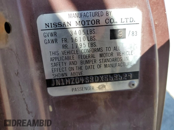 1983 Datsun 280ZX z VIN JN1HZ04S8DX568629, wystawiony jako Copart lot #71850514 z przebiegiem Nie podano mil oraz Szkody całkowita. Historia ofert i sprzedaży dostępna na DreamBid. Obrazek 12.