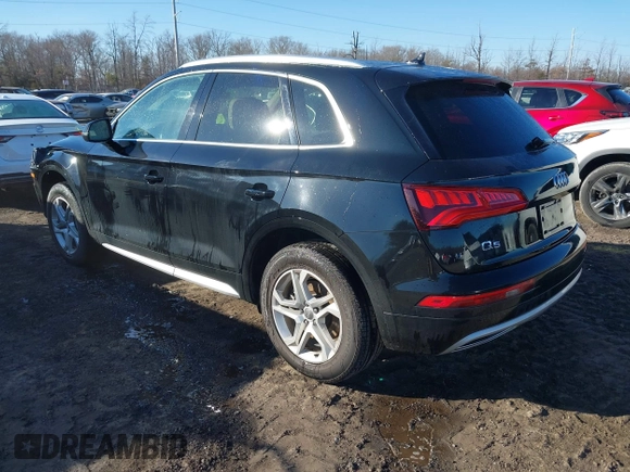 2019 Audi Q5 Premium with VIN WA1ANAFY7K2043454, listed as a IAAI auction lot 41620464 with 57,516 mi miles. Bid and sale history available at carsss.com. Image 3.