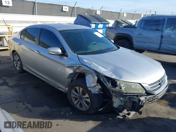 2013 Honda Accord LX z VIN 1HGCR2F32DA215252, wystawiony jako IAAI lot #41535742 z przebiegiem Nie podano mil oraz . Historia ofert i sprzedaży dostępna na DreamBid. Obrazek 1.