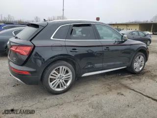 2018 Audi Q5 Premium Plus with VIN WA1BNAFY5J2073944, listed as a Copart auction lot 52778875 with 48,083 mi miles and Salvage Title. Bid and sale history available at carsss.com. Image 3.