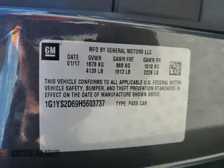 2017 Chevrolet Corvette Z06 2LZ with VIN 1G1YS2D69H5603737, listed as a Copart auction lot 78552294 with 0 mi miles and Salvage Title. Bid and sale history available at carsss.com. Image 13.