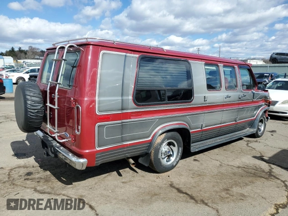 1991 Ford Econoline Cargo with VIN 1FDES14H2MHA04477, listed as a Copart auction lot 47429575 with 63,054 mi miles and Salvage Title. Bid and sale history available at DreamBid. Image 3.