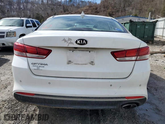 2018 Kia Optima LX with VIN 5XXGT4L30JG269084, listed as a Copart auction lot 46328535 with 138,523 mi miles and Salvage Title. Bid and sale history available at carsss.com. Image 6.