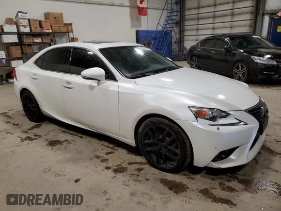 2014 Lexus IS 250 with VIN JTHCF1D27E5002656, listed as a Copart auction lot 52201135 with 194,842 mi miles and Salvage title. Bid and sale history available at DreamBid. Image 4.
